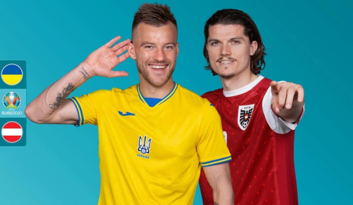 Trực tiếp bóng đá Ukraine vs Áo 23h00 ngày 21/6 - Bảng C EURO 2021: Link trực tiếp VTV6 HD
