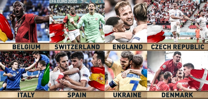 Lịch thi đấu tứ kết EURO 2021 mới nhất, lịch phát sóng trực tiếp EURO trên VTV hôm nay