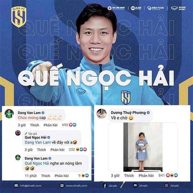 que-hai-slna-van-lamLỡ hẹn với ĐT Việt Nam, Đặng Văn Lâm có phản ứng bất ngờ khi được bạn thân mời về V.League thi đấu
