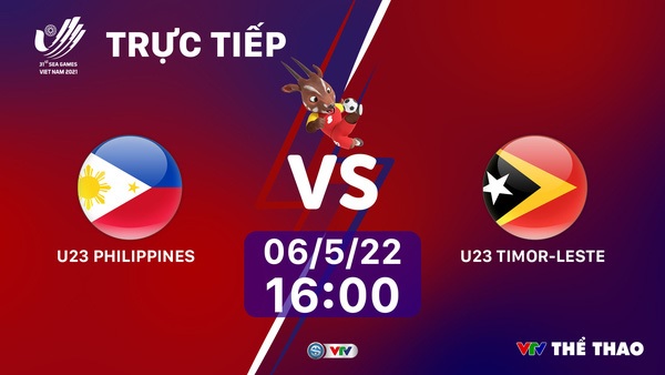 Trực tiếp bóng đá SEA Games 31, U23 Philippines vs U23 Timor Leste: Link xem trực tiếp SEA Games VTV