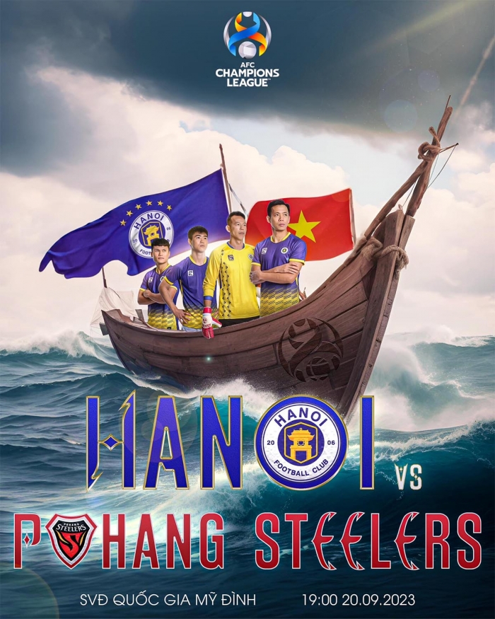 Xem trực tiếp bóng đá Hà Nội FC vs Pohang Steelers ở đâu, kênh nào?Link xem trực tuyến Cúp C1 châu Á