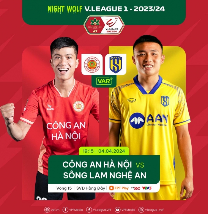Trực tiếp bóng đá CLB CAHN vs SLNA - Vòng 15 V.League: Quang Hải 'gieo sầu' cho trụ cột U23 Việt Nam