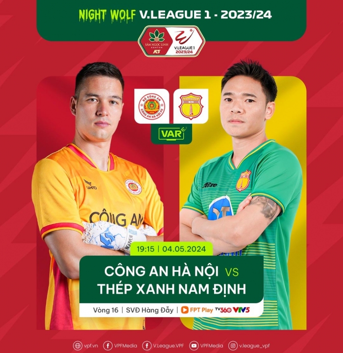 Xem trực tiếp bóng đá bóng đá CLB CAHN vs Nam Định ở đâu, kênh nào? - BXH V.League 2023/24 mới nhất