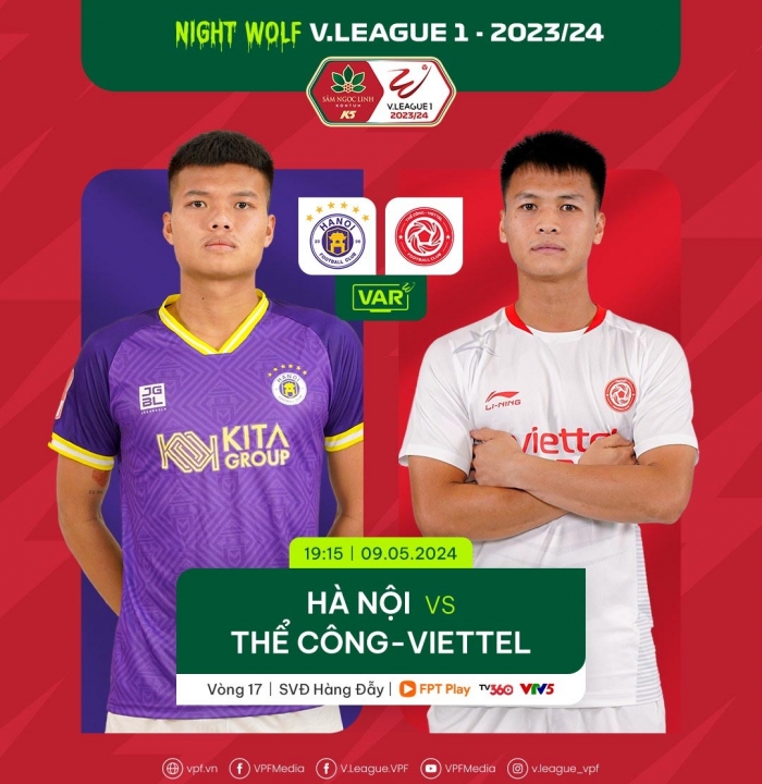 Xem trực tiếp bóng đá Hà Nội vs Viettel ở đâu, kênh nào? Link xem trực tuyến V.League Full HD
