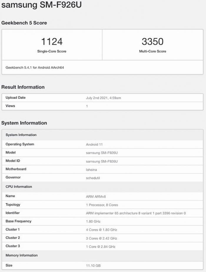 Samsung-Galaxy-Z-Fold-3-Geekbench-1