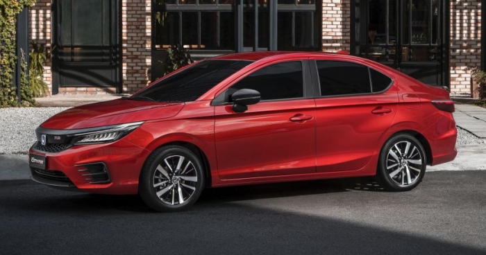 Honda City 2020 phiên bản mới tại Malaysia, xe màu đỏ