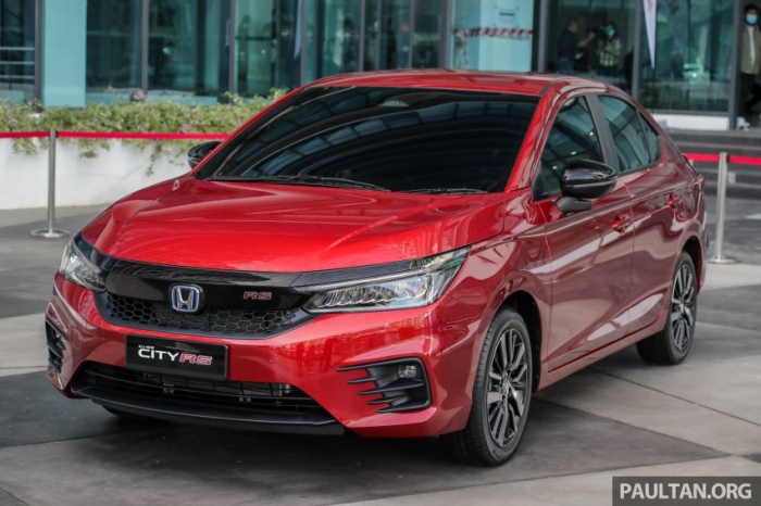 Honda City 2020 màu đỏ, bản tại Malaysia