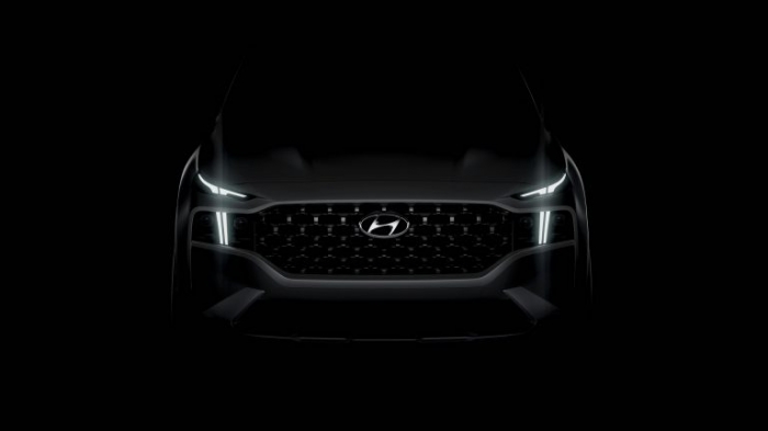 Hyundai Santa Fe 2021 chính thức nhá hàng, phần đầu phá vỡ mọi truyền thống trước đó