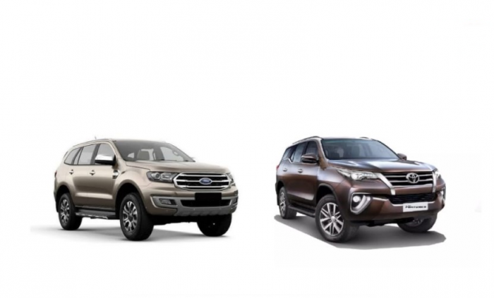 So sánh Toyota Fortuner và Ford Everest 2020 về giá bán