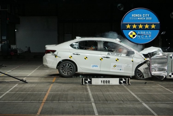 Honda City 2020 xứng danh xe Nhật khi đạt 5/5 sao đánh giá an toàn của ASEAN NCAP