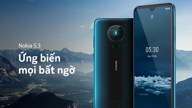 Nokia 5.3 trình làng tại Việt Nam, Snapdragon 665, 4 camera, giá 3.99 triệu đồng