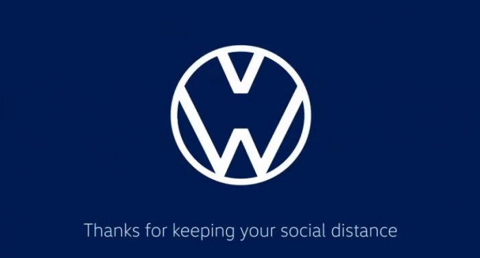Hưởng ứng phong trào cách ly xã hội, Audi ra mắt logo mới phong cách 