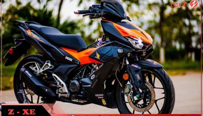 Cận cảnh Honda Winner X màu đen cam giá 4599 triệu đồng tại Việt Nam   Tạp chí Doanh nghiệp Việt Nam