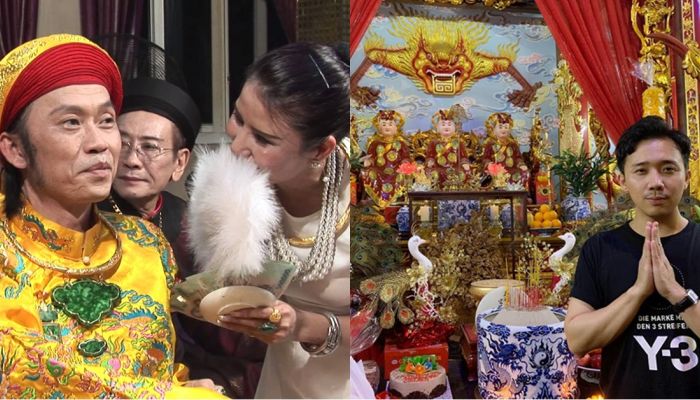 Xôn xao hình ảnh bức tượng chính chủ Hoài Linh đặt trong nhà thờ Tổ 100 tỷ: Tự tôn là 'thánh sống'?