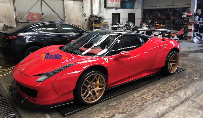 Đánh giá xe Ferrari 458 Italia độ Liberty Walk sau khi được thợ Việt 