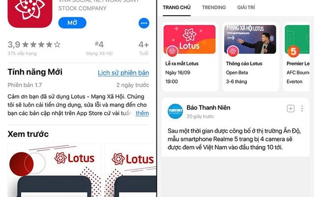 Lotus và Gapo: cuộc cạnh tranh có cân sức giữa hai mạng xã hội ‘made in Vietnam’?