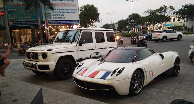 Đại gia Minh Nhựa đưa “thần gió” và dàn siêu xe 130 tỷ đi Đà Nẵng du lịch bằng xe chuyên dụng