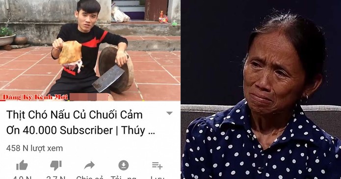Con trai bà Tân Vlog bị ném đá và kêu gọi tẩy chay vì làm clip ăn thịt chó