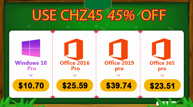 Sở hữu Windows 10, Office 2019, Office 365 với mã giảm giá lên đến 45%, chỉ từ 250.000 đồng