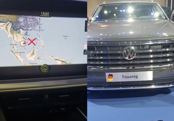 Bức xúc với 'Đường lưỡi bò' trên xe Volkswagen được trưng bày ngay tại triển lãm xe Việt Nam