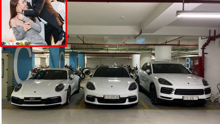  Cưới Cường Đô-la, Đàm Thu Trang được tặng liền tay 3 chiếc Porsche tiền tỷ 