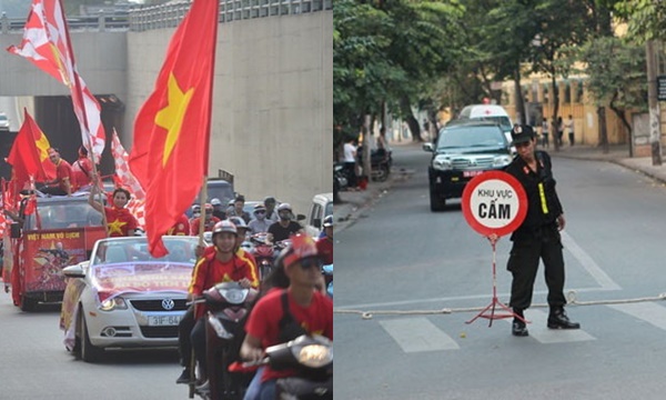 Cấm đường tại Hà Nội để phục vụ trận Việt Nam – UAE