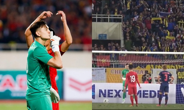 Quang Hải âm thầm chỉ hướng giúp Văn Lâm cản phá penalty