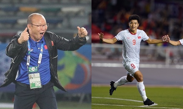 Thầy Park vỡ òa cảm xúc, ăn mừng cực sung sau bàn thắng của Đức Chinh