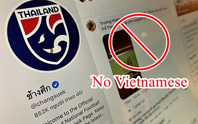 Sợ bị ‘cà khịa’, Trang Thái Lan chặn IP người Việt sau nhiều lần thảm bại?