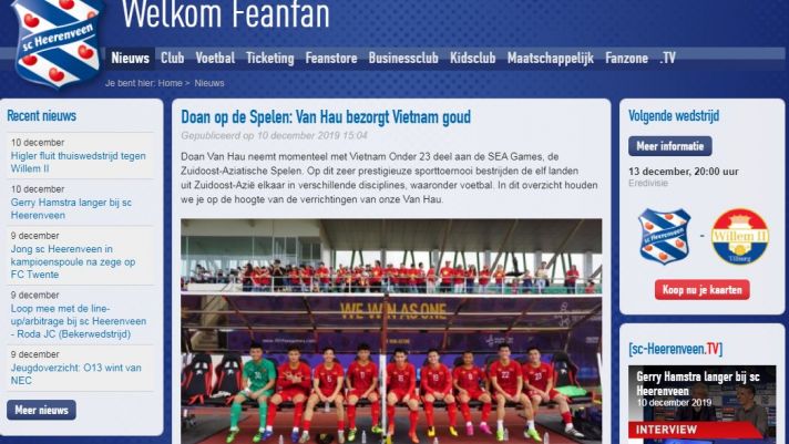 Báo Hà Lan đồng loạt gửi thông điệp đến  Đoàn Văn Hậu sau trận chung kết SEA Games