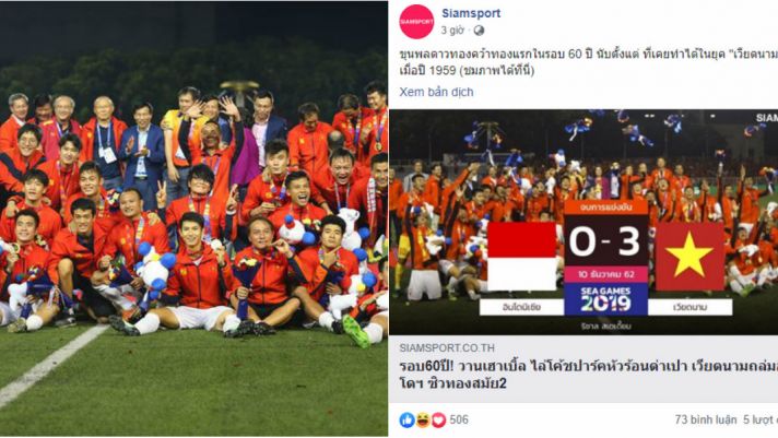 Chứng kiến U22 Việt Nam đánh bại Indonesia vô địch SEA Games, CĐV Thái Lan phản ứng như thế nào?