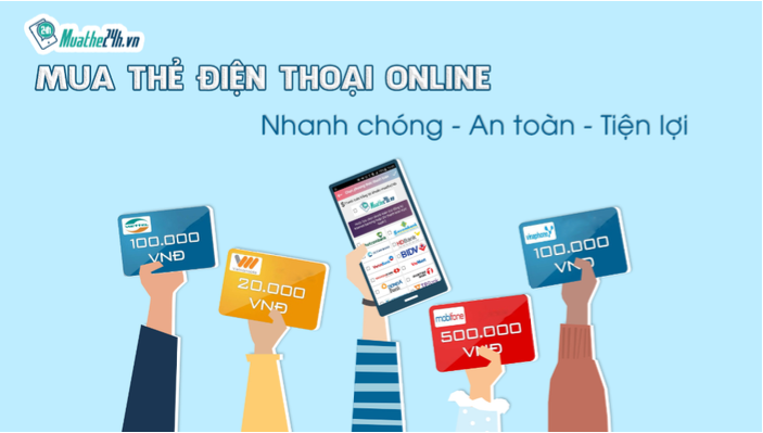 Muathe24h.vn - không gian mua sắm thẻ cào trực tuyến tiện ích