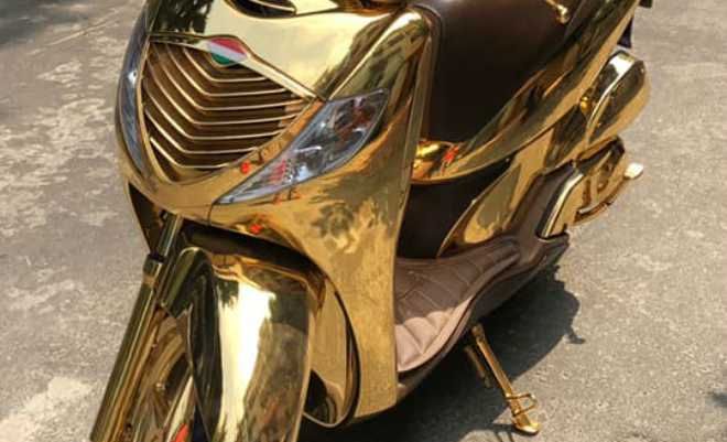 Lóa mắt trước Honda SH mạ vàng thần tài giá 1,5 tỷ đồng