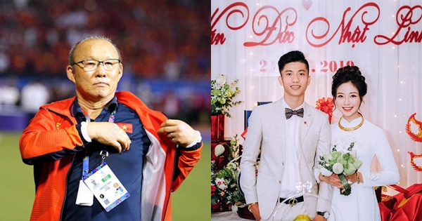 HLV Park Hang Seo gửi tặng quà cưới cực ấm áp cho vợ chồng Phan Văn Đức