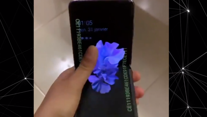 Điện thoại màn hình gập Galaxy Z Flip lần đầu lộ diện qua video 