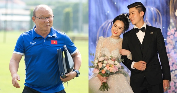Quà cưới đặc biệt HLV Park Hang Seo tặng vợ chồng Duy Mạnh - Quỳnh Anh