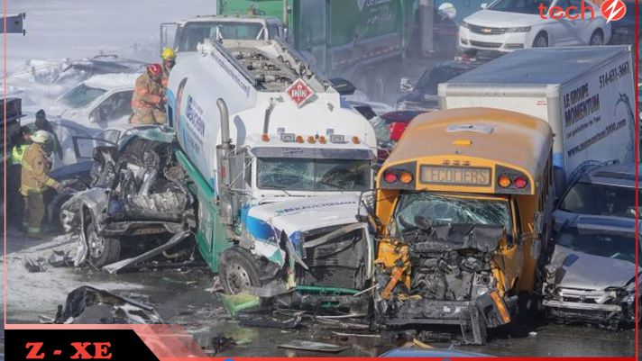 Video: Gần 100 người thương vong trong vụ tai nạn ô tô liên hoàn trên cao tốc