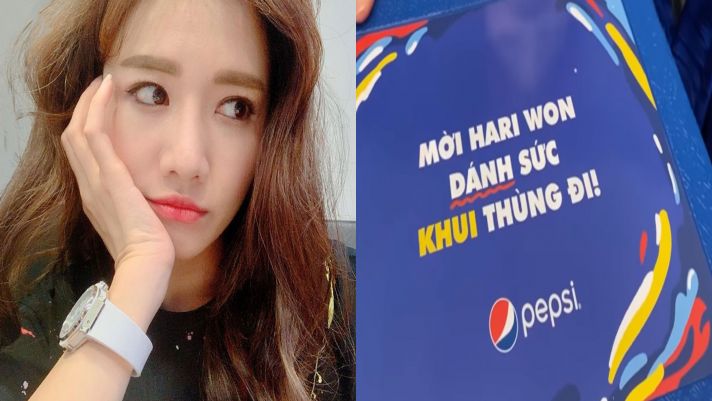 Hari Won bất ngờ bị hãng Pepsi `cà khịa` cực gắt vì một lý do sau