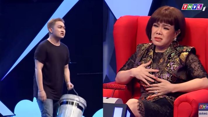 Việt Hương bị thí sinh 'chửi té tát', vuốt mặt không kịp ngay trên sóng truyền hình 