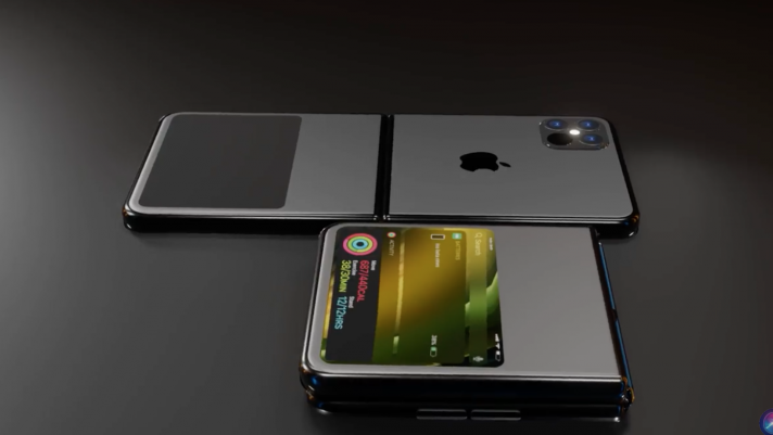 iPhone Flip với thiết kế gập 2 màn hình cực kỳ độc đáo