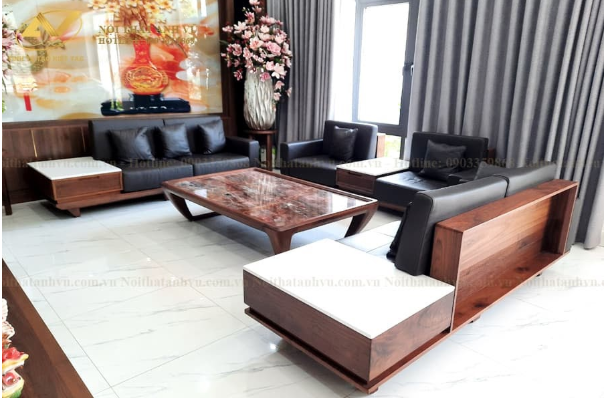 Sự khác biệt của các mẫu ghế sofa gỗ Óc chó tại nội thất Anh Vũ
