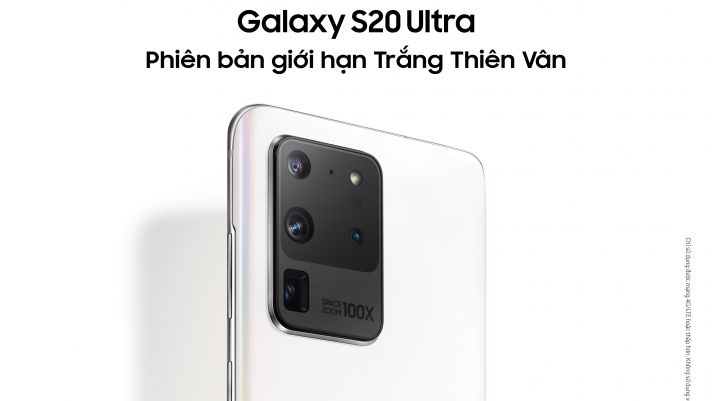 Galaxy S20 Ultra phiên bản giới hạn Trắng Thiên Vân ra mắt Việt Nam giá chỉ 19 triệu