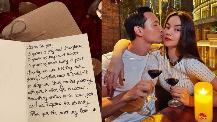 Hồ Ngọc Hà hạnh phúc chia sẻ bức thư tình Kim Lý viết tặng, dân mạng lập tức 'bóc phốt' Kim Lý 