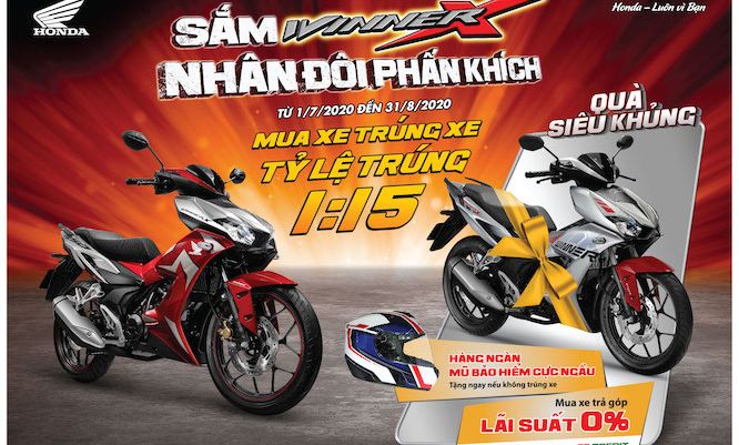  Honda Việt Nam ưu đãi lớn cho khách hàng mua xe WINNER X