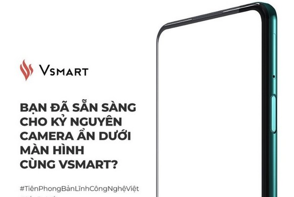 Vsmart sẽ là nhà sản xuất đầu tiên trên thế giới tung ra smartphone với camera ẩn dưới màn hình?
