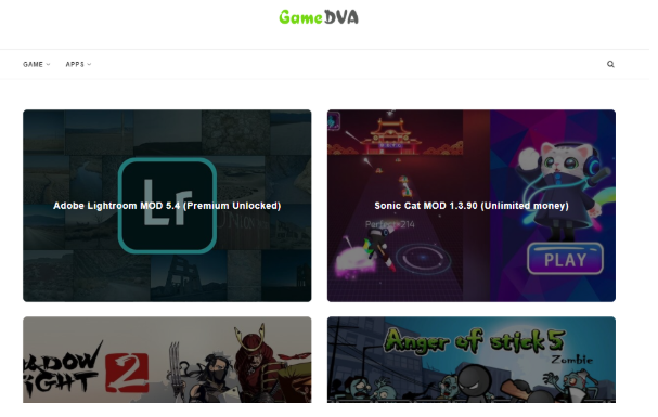 GameDVA - Trang web tải game mod, ứng dụng mobile an toàn trong mùa dịch