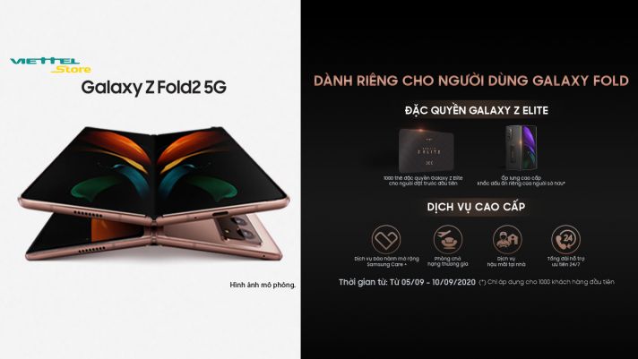 Viettel Store chính thức mở đăng ký thông tin đặt mua Samsung Galaxy Z Fold2 5G