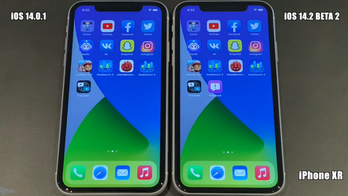 So sánh hiệu năng iOS 14.2 và iOS 14.0.1