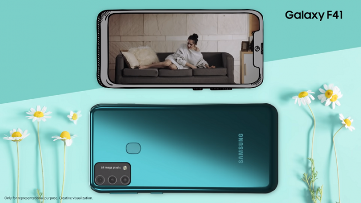Samsung trình làng Galaxy F41: Pin 6.000mAh, màn hình 6.4 inch, 6GB RAM, giá chỉ 5.4 triệu đồng