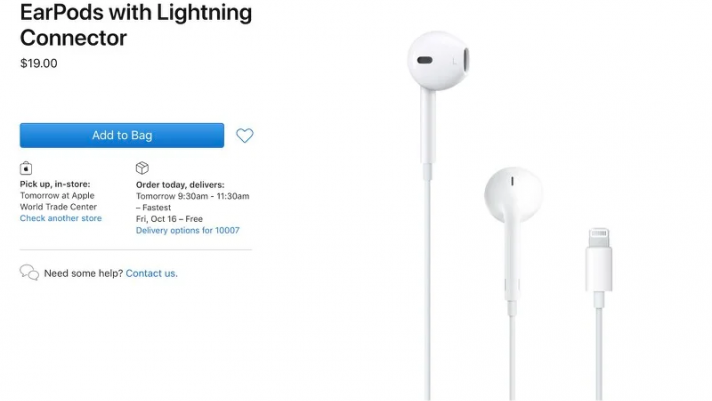 Apple giảm giá tai nghe EarPods xuống còn 19 USD